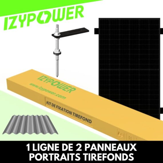 IZYPOWER kit fixation toiture 2 PV