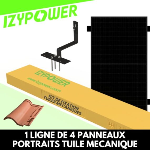 IZYPOWER kit fixation toiture 4 PV