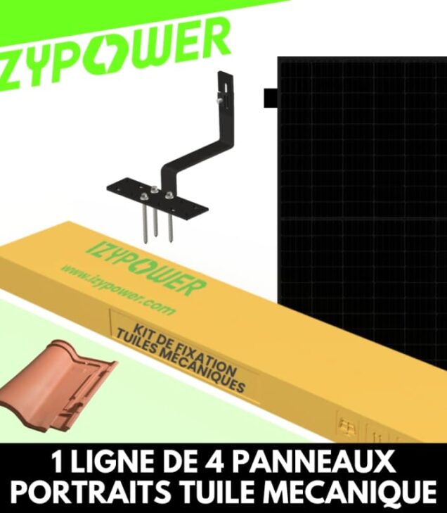 Kit IZYPOWER 04PVs supports de fixation toiture